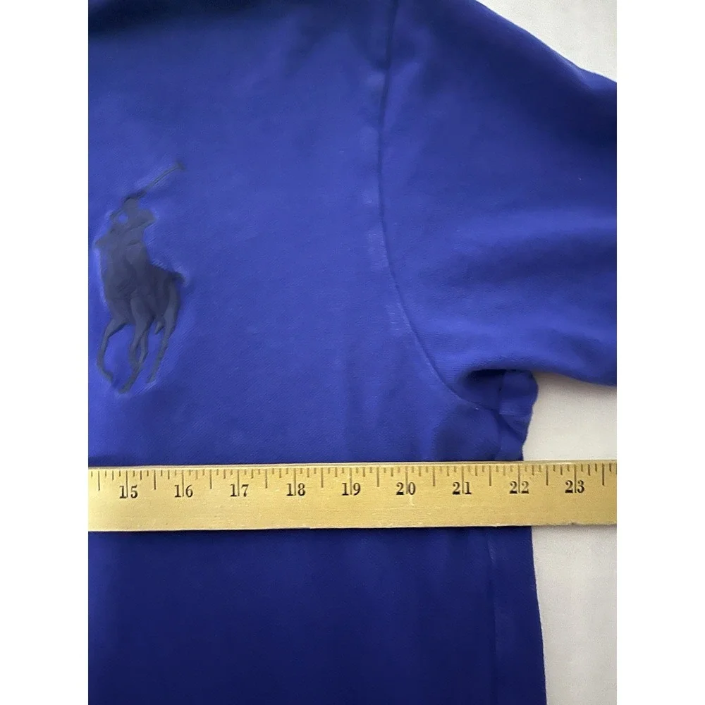 Ralph Lauren Big Pony Polo Shirt Men's Size Large Blue Short Sleeve Preppy